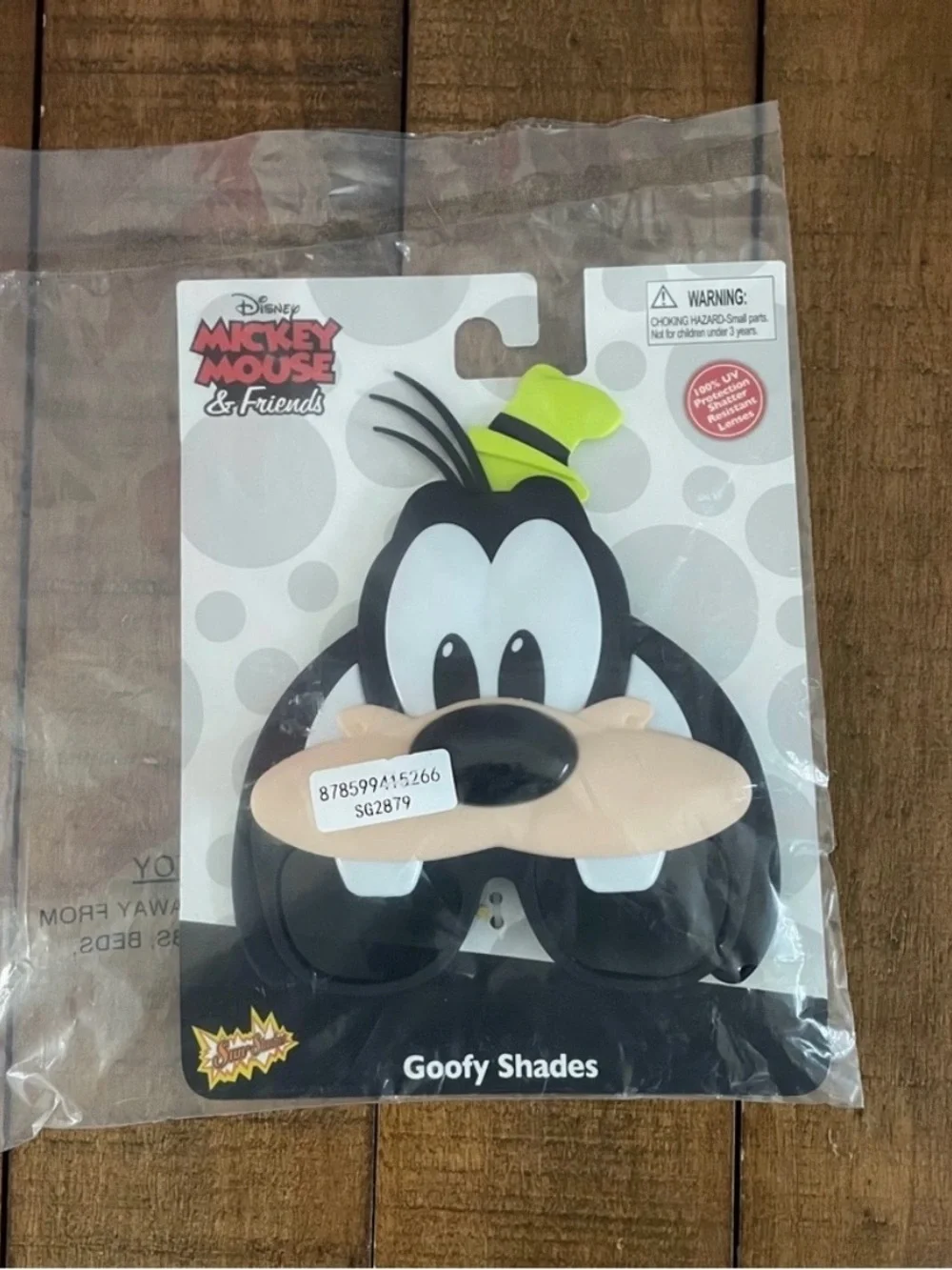 NWT Sunglasses Disney Sun-Staches of the Character Goofy UV400 OSFM